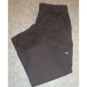 Dickies Men's Double Knee Loose Fit Work Pants Black 44x32